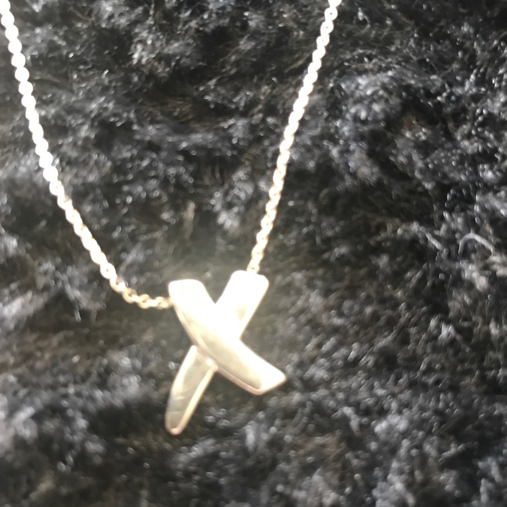 Authentic Tiffany SS Graffiti X pendant necklace - Picture 6 of 8